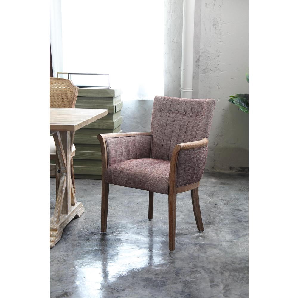 Burnham Home Designs Claire Dining Arm Chair, Weathered Red