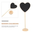 thumbnail image 5 of KAKOWELY Mini Chalkboard Sign 10Pcs Heart Shaped Blackboard Sign Wood Mini Chalkboard Signs Message Board Signs6.89"X2.95"X0.12", 5 of 5