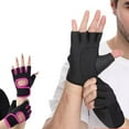 thumbnail image 2 of 1Pair Gym Gloves Weightlifting Gloves Sports Half Finger Ridding G M1N4, 2 of 9