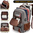 thumbnail image 4 of Mochila Tzowla Canvas para portátil de 17,3 pulgadas con puerto de carga USB, 4 of 6