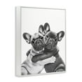 thumbnail image 4 of Stupell Industries Hugging Dog Pair Animals & Insects Painting White Framed Art Print Wall Art, 11 x 14, 4 of 10
