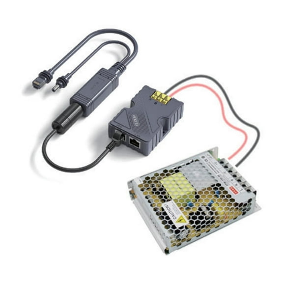 PoE Injector Power Supply Kit for Starlink Mini – 150W 48V Step-Up Converter with Gigabit LAN Splitter | IP68 Waterproof for RV Marine Off-Grid Use