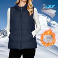 thumbnail image 4 of IUYRTFE Women's Quilted Zip-Up Vest Stand Collar Sleeveless Lightweight Puffer Gilet, 4 of 9