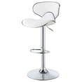 thumbnail image 6 of Edenton Upholstered Adjustable Bar Stool White (Set of 2), 6 of 12