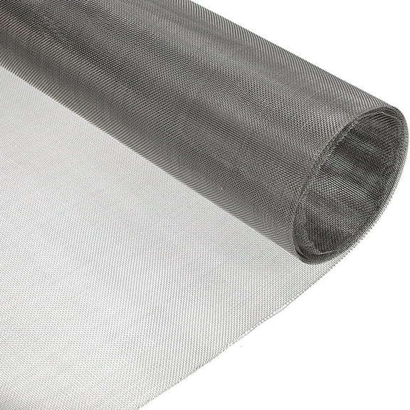 Foxnovo Metal Mesh Sheet Roll Stainless Steel Wire Mesh for Home Screening and Ventilation Silver