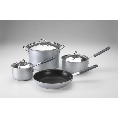 Nordic Ware 7 Piece Cookware Set, Aluminum with stainless steel lids
