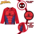 thumbnail image 2 of Pijama Marvel Spiderman para niños y adolescentes, conjunto de pijama largo rojo de 4 a 5 años, 2 of 6