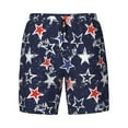 thumbnail image 4 of Lsque Mens Swim Trunks USA Stars Pattern - Bathing Suit Compression Liner - Beach Swim Shorts Swimwear - (S-3XL) - Stretch Quick Dry -Medium, 4 of 9