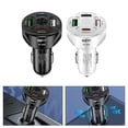 thumbnail image 2 of 32W 4-In-1 3USB+PD Mobile Phone Car Charger USB PD Quick Charge Car, 2 of 8