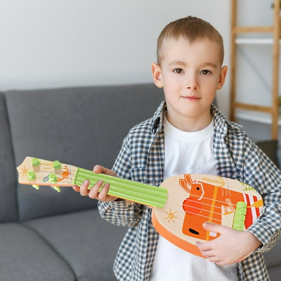 Kids Ukulele Guitar Toy Ages 3 - First Real Musical Instrument with Soft Strings - Beginner Learning Toy for Toddlers