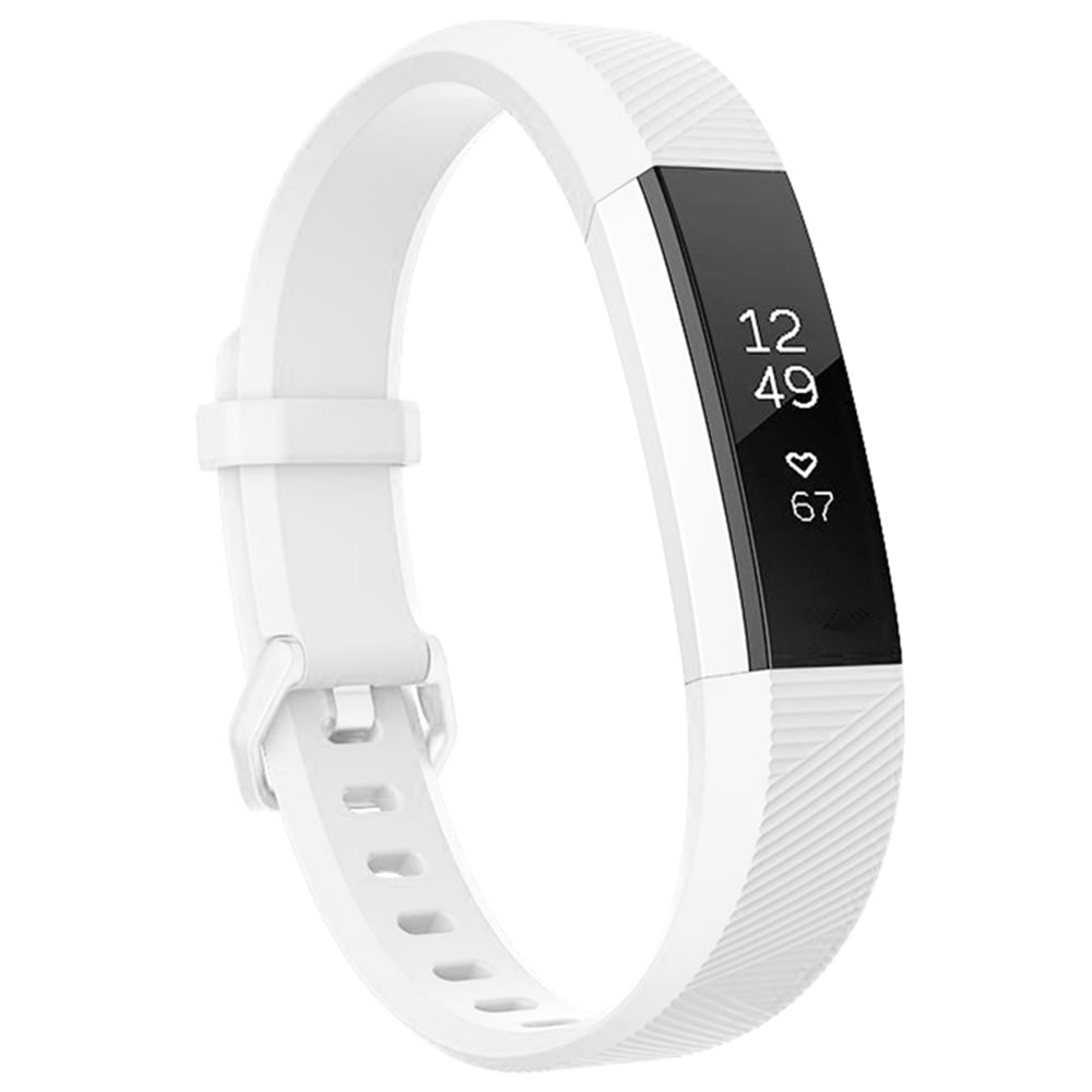 white fitbit watch