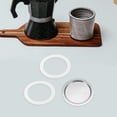 thumbnail image 6 of Toyvian Coffee Pot Silicone Gasket with Stainless Steel Filter Replacement Set for Espresso Maker Accessories, 6 of 6