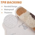 thumbnail image 4 of Alfombra de baño Ankah para bañera de ducha, antideslizante, absorbente y suave, color beige, 4 of 7