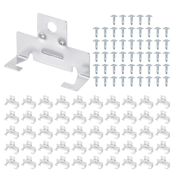 Unique Bargains 100 Pcs Recessed Light Clips, 1.5' x 0.45' Metal Can Recessed Light Housing