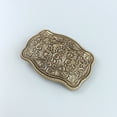 thumbnail image 4 of JEAN'S FRIEND Vintage Gold Plated Southwest Western Flower Carved Belt Buckle, 4 of 6