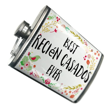 

NEONBLOND Flask Happy Floral Border Recin casados