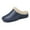 Blue, variant on Men’s Lined Clogs Women’s Winter Fuzzy Slippers Waterproof Faux Fur Lined Clogs Slip On Room Shoes with Soft Fleece Lining Non-Slip Garden Shoes Unisex House Slippers Blue 45