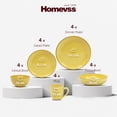 thumbnail image 2 of 20-Piece Dinnerware Set - Serves 4, Bright Glaze Yellow plates and bowls sets with Speckle Effect for Microwave & Dishwasher Safe, 2 of 9