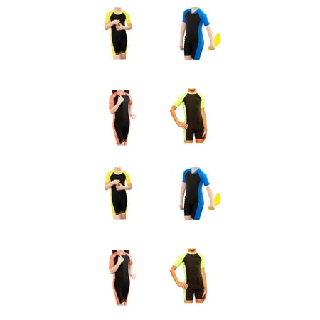 

wrea 2pcs Kids Swimwear Summer Boys Swimsuit Girl Swimming Children Sport Sunproof Beachwear Baby Bathing Suit