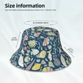 thumbnail image 3 of Fotbe Underwater Creature Sombrero Tipo Pescador con Estampado – Sombrero de Sol de Algodón de Moda para Playa, Golf, Pesca, 3 of 6