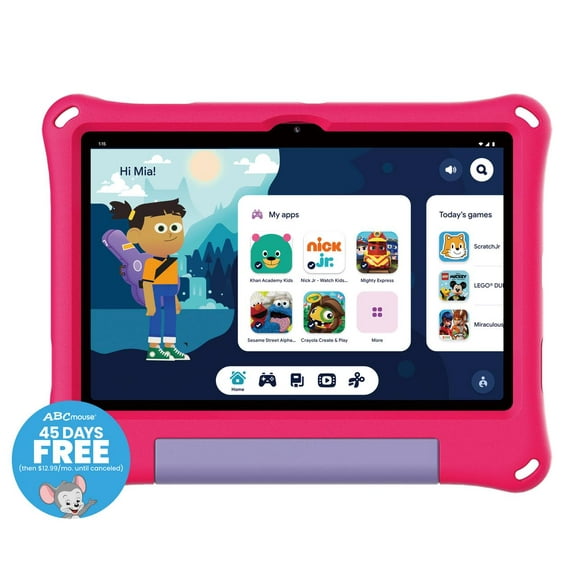 onn 10.1" Kids’ Tablet, 32GB, (2024 Model) - Pink
