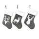 thumbnail image 2 of 3pcs Medias de Navidad Coser Animales Adornos navideños Bolsas de dulces no tejidas decorativas Inevent HA000939-00B, 2 of 2
