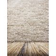 thumbnail image 2 of BSDHOME Polyester 5x7ft Photography Backdrops Gray Brick Walls Wood Floor Photo Studio Background for Wedding, 2 of 3
