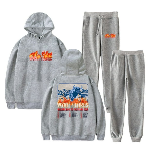 Wyatt Flores Bienvenido a The Plains Tour 2025 Merch Sudaderas con capucha Pantalones jogger Moda unisex Ropa de calle