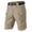 131#Khaki, variant on Cargo Shorts for Men Waterproof Tactical Work Shorts Knee Length Baggy Elastic Waist Hiking Shorts with Pockets Army Green M