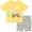 Yellow/gray, variant on CoComelon JJ Yoyo Tomtom Toddler Girls Peplum T-Shirt and Bike Shorts Outfit Set Infant to Toddler