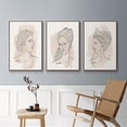 thumbnail image 5 of Greek Busts IV - Framed Premium Gallery Wrapped Canvas L Frame 3 Piece Set - Ready to Hang, 5 of 9