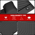 thumbnail image 4 of Ikon Motorsports 3D TPE Floor Mats Compatible With 2022-2024 Hyundai Ioniq 5 Limited, All Weather Anti-Slip Carpets Front & 2nd Row Black 3PCS, 4 of 9