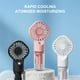 thumbnail image 2 of Inteprter Mini ventilador de bolsillo de refrigeración 4 engranajes ajustable Spray fuerte viento verano USB silencioso estudiante humidificador Electrodomésticos Rosa, 2 of 6