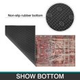 thumbnail image 7 of Boho Orange Farmhouse Cute Tribal Aesthetic Rugs and Mats Non Skid Washable Absorbent Microfiber Soft Kitchen Mat for Floor Set Of 2 Decor Stain Resistant 17"x47"+17"x30", 7 of 7