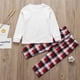 thumbnail image 4 of Conjunto de pijamas navideños familiares 2022 con ciervos, ropa para adultos, mujeres, padres, niñas y niños, pijamas navideños, ropa de dormir, conjunto a juego, top y pantalones, 4 of 4