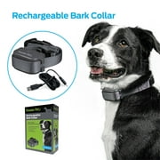 Premier Pet Rechargeable Bark Collar: Discourages Barking & Whining for All Size Dogs, Rechargeable, Adjustable, Waterproof, Gentle Static Correction, Low Battery Indicator, No Programming Required