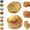 Glitter-Gold, variant on Glitter Dumpling Squishy Mystery Box, Colorful Dumpling Stress Balls Fidget Toys with Steamer Box