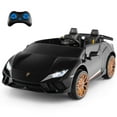 thumbnail image 1 of Costway 4WD 2-Seater Ride on Car, Licensed Lamborghini Kids’ Vehicles with Remote Control Black, 1 of 10