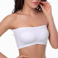 thumbnail image 7 of fatyb Strapless Bra for Women Seamless No-Pad Bandeau Bra Womens Stretch Wireless Comfortable Tube Bras, 7 of 7