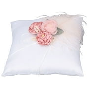 KAUU Wedding Ring Pillow Cloth Wedding Cushion Romantic Wedding Supplies for Ceremony Decoration