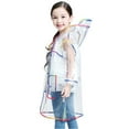 thumbnail image 2 of NOKIO Children'S Hooded Rain Jackets, Girls' Packable Rain Coats, Waterproof Shell Jackets For Kids, Children's Hooded Fashion Transparent Rainbow Thick raincoat Kids' Rain Trousers With Suspenders, 2 of 8