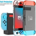 thumbnail image 5 of HEYSTOP Switch Case Compatible with Nintendo Switch, 9 in 1 Switch Accessories with 8 Pouch Carrying Case, PC Protective Cover Case, HD Switch Screen Protector and 6 Pack Thumb Grips Caps, 5 of 9