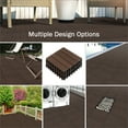 thumbnail image 2 of Pure Garden 6PK Interlocking Deck Tiles Woodgrain Outdoor Flooring, Mocha, 2 of 8