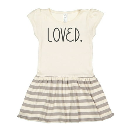 

Inktastic Loved Gift Toddler Girl Dress