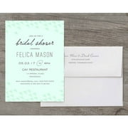 Print Pattern Deluxe Bridal Shower Invitation