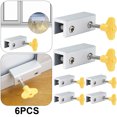 thumbnail image 1 of Restrictor Cerradura Ventana Puerta Marco Garaje Ajustable para (B), 1 of 8