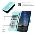 thumbnail image 3 of Decase Wallet Case for Samsung Galaxy S23 Ultra,Galaxy S23 Ultra Ultra Thin Case Premium PU Leather Card Holder Phone Cover Embossed Shockproof Case Compatible with Samsung S23 Ultra - Lightblue, 3 of 6