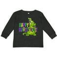 thumbnail image 3 of Inktastic Happy Mardi Gras Big and Little Alligators with Beads Boys or Girls Long Sleeve Toddler T-Shirt, 3 of 5