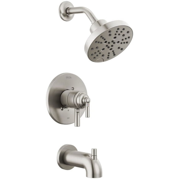 Delta T17435-SS Saylor Monitor 17 Series Dual Function Pressure Balanced Tub And Shower -