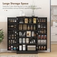 thumbnail image 3 of Armario de cocina HOMCOM, 104 cm, negro, 5 niveles, 12 estantes, 3 of 9
